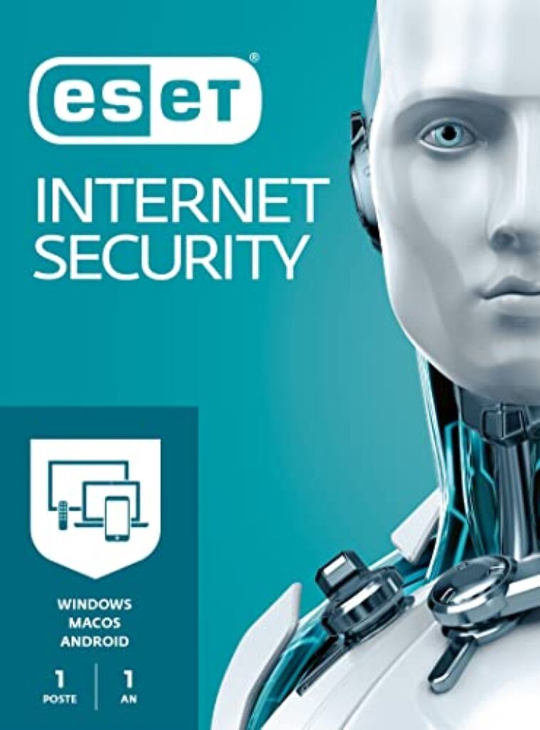 ESET Internet Security 2023 | Advanced Security | 1 Appareil | 1 An | Windows/Mac/Android | Code d'activation - envoi par email